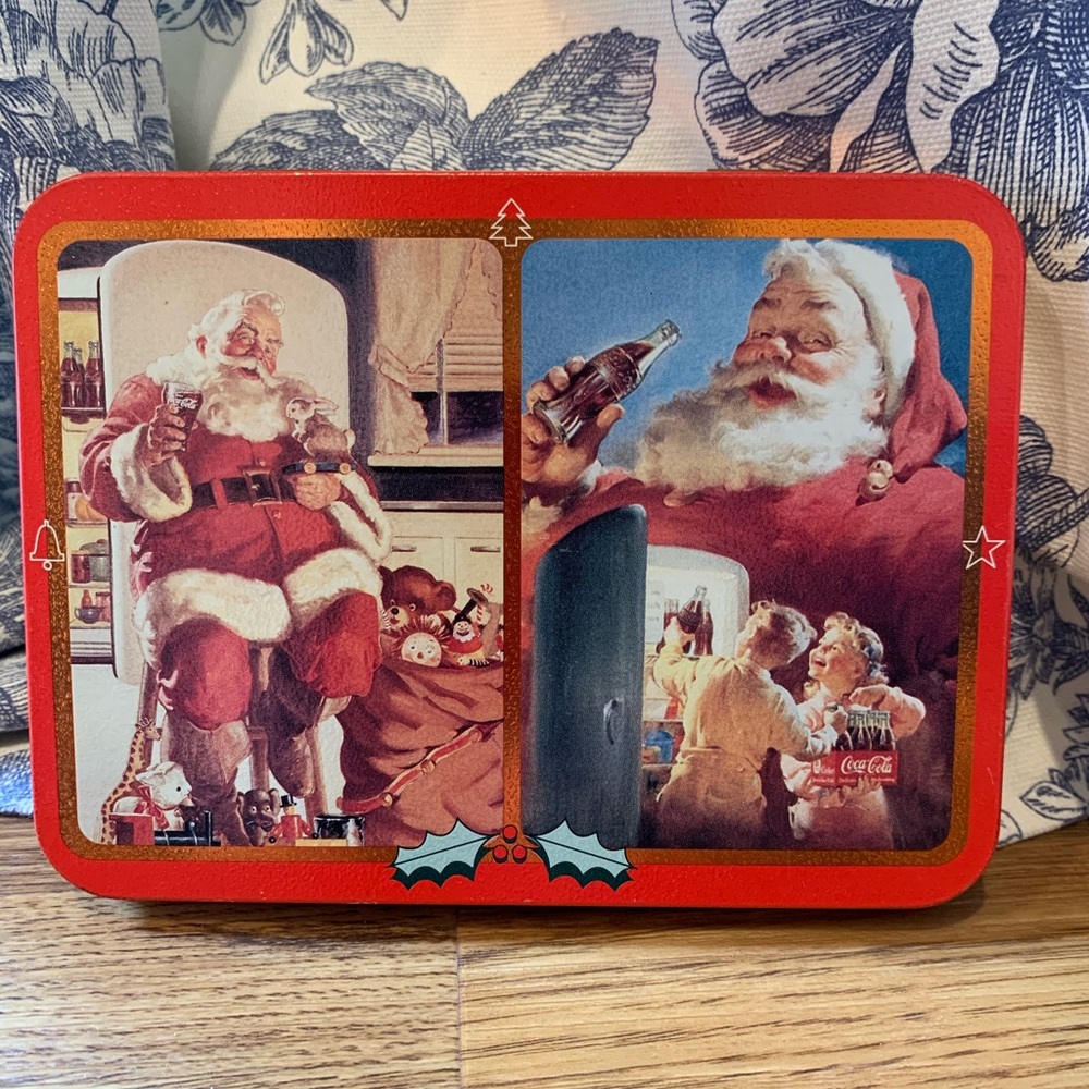 Coca Cola Collectible Tin And Playing Cards Set